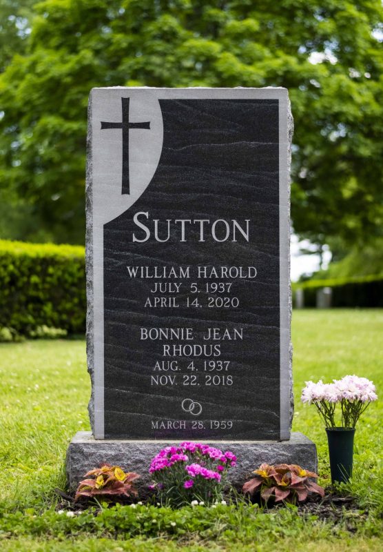 Sutton Black Variegated Headstone