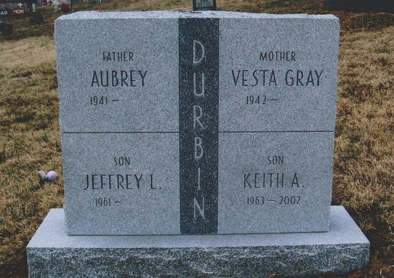 Gray Granite Cremation Memorial
